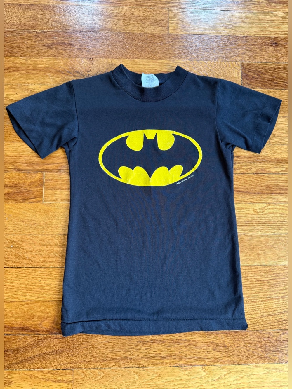 Batman Logo Vintage T Shirt 80s 90s Fun Stuff DC Comics Kids 5-6 XS Superhero
